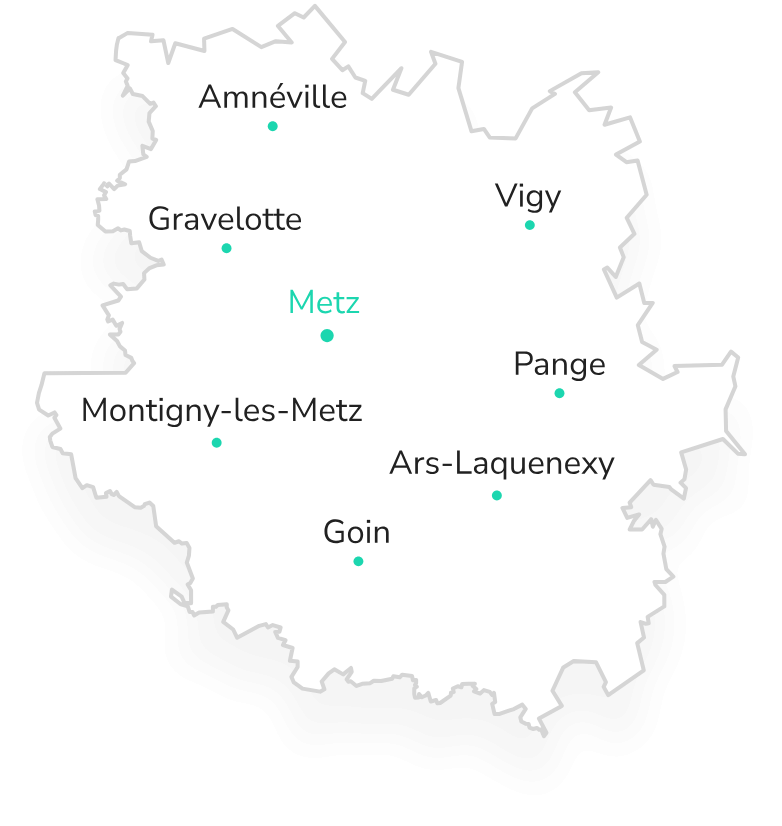 Carte du territoire de Metz Orne